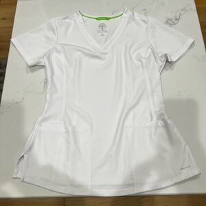 HH Works by Healing Hands white scrub top